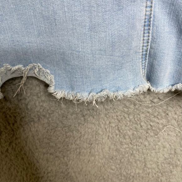 Forever 21 light wash twisted seam high waisted bell bottom denim jeans retro 29 - Picture 4 of 11